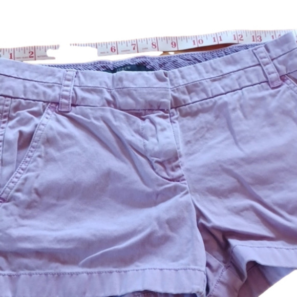 J.CREW lavender colored Chino shorts by Size 0. Great Summer  shorts! - Picture 5 of 7